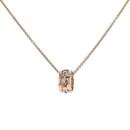 [Lucas Jewelry]PARENTESI NECKLACE PINK GOLD