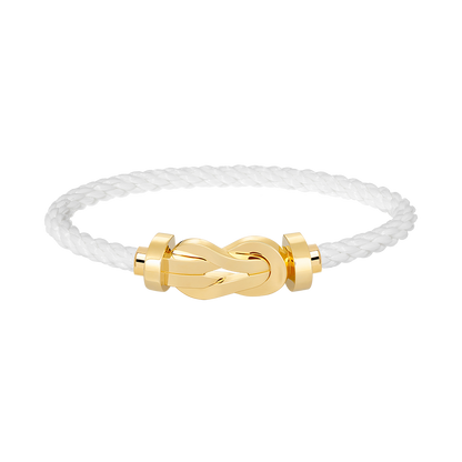 [Lucas Jewelry]CHANCE LARGE 8 FIGURE BUCKLE NO DIAMOND BRACELET GOLD