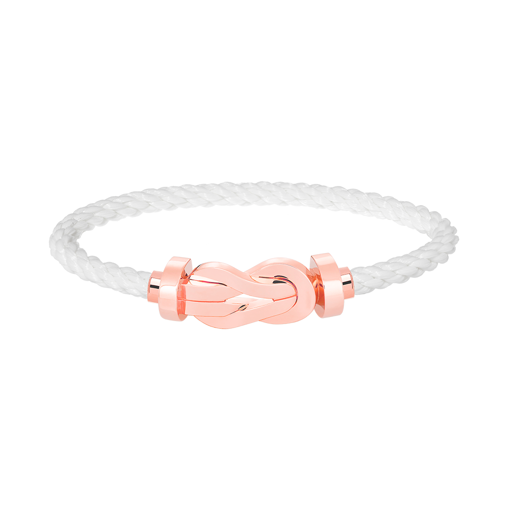 [Lucas Jewelry]CHANCE LARGE 8 FIGURE BUCKLE NO DIAMOND BRACELET ROSE GOLD