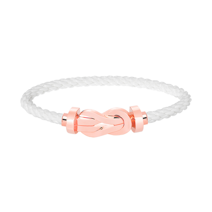 [Lucas Jewelry]CHANCE LARGE 8 FIGURE BUCKLE NO DIAMOND BRACELET ROSE GOLD