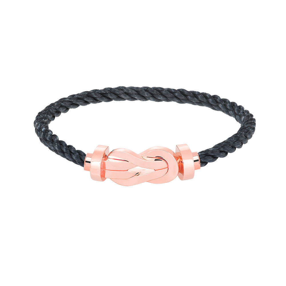 [Lucas Jewelry]CHANCE LARGE 8 FIGURE BUCKLE NO DIAMOND BRACELET ROSE GOLD