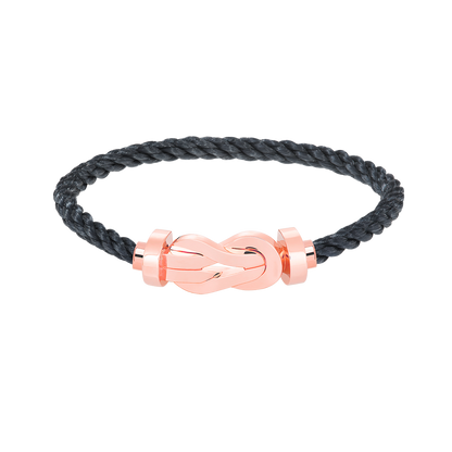 [Lucas Jewelry]CHANCE LARGE 8 FIGURE BUCKLE NO DIAMOND BRACELET ROSE GOLD