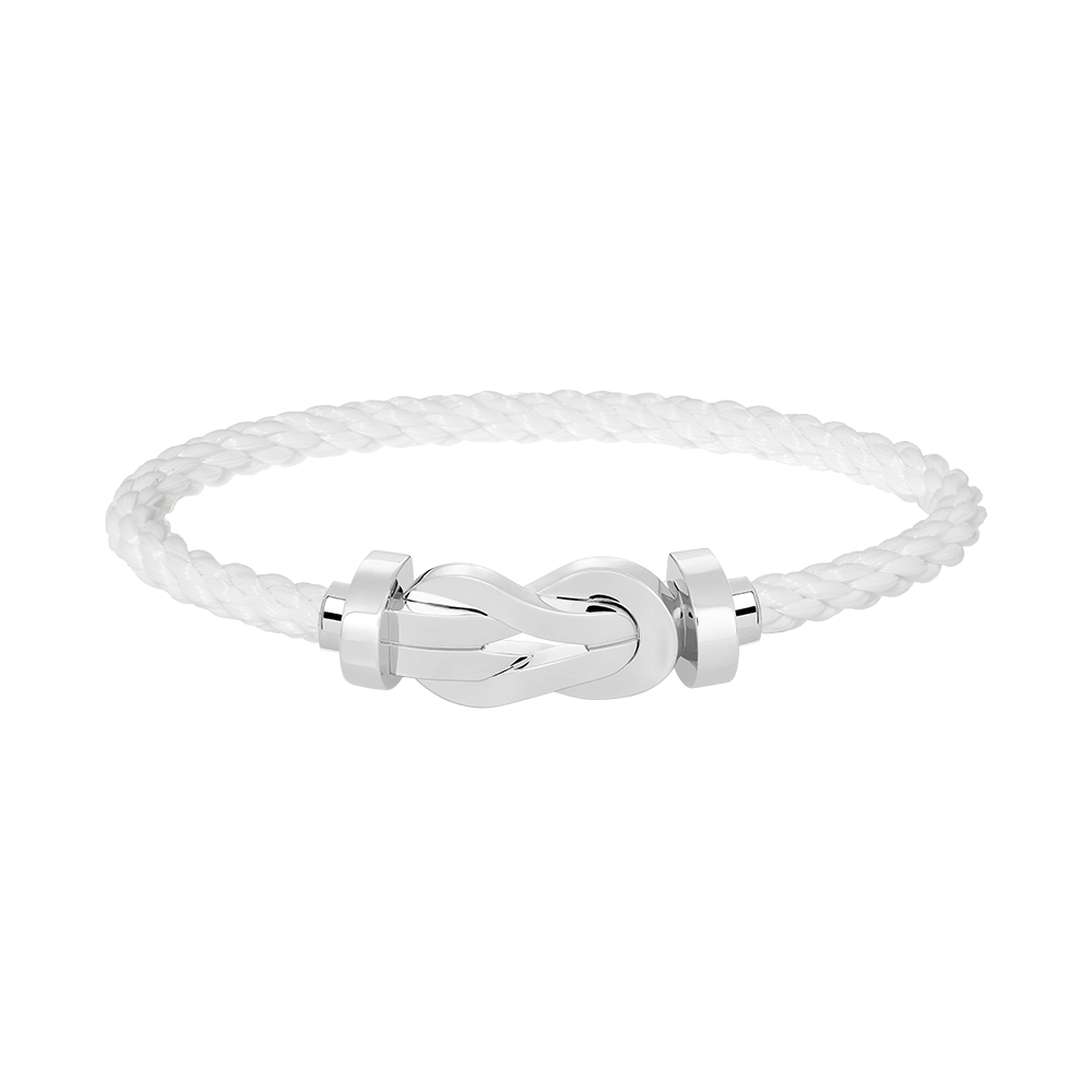 [Lucas Jewelry]CHANCE LARGE 8 FIGURE BUCKLE NO DIAMOND BRACELET SILVER