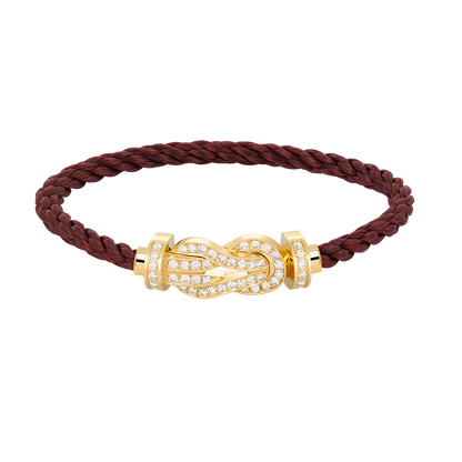 [Lucas Jewelry]CHANCE LARGE 8 FIGURE BUCKLE FULLDIAMOND BRACELET GOLD