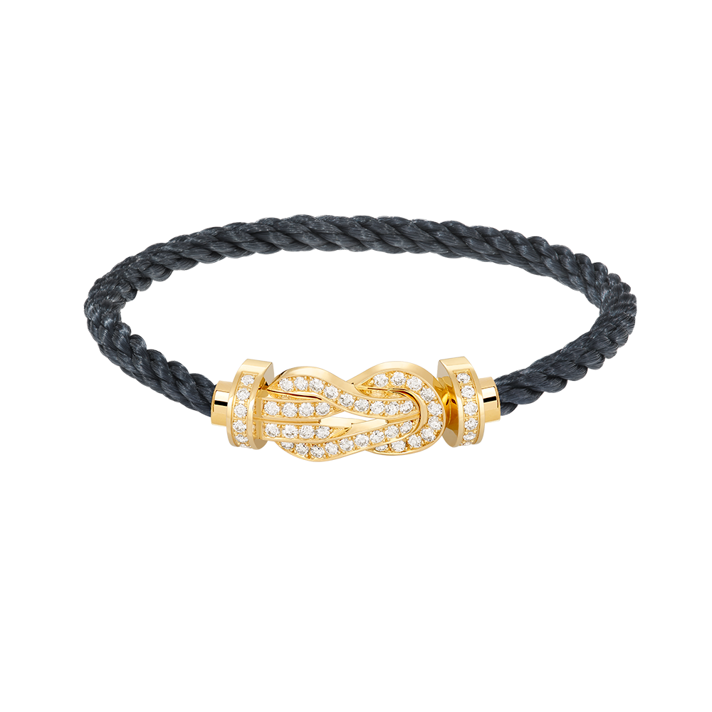 [Lucas Jewelry]CHANCE LARGE 8 FIGURE BUCKLE FULLDIAMOND BRACELET GOLD