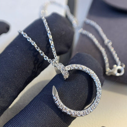 [Lucas Jewelry]JUSTE NECKLACE SILVER DIAMONDS