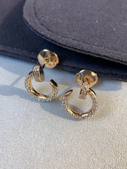 [Lucas Jewelry]JUSTE EARRINGS GOLD DIAMONDS