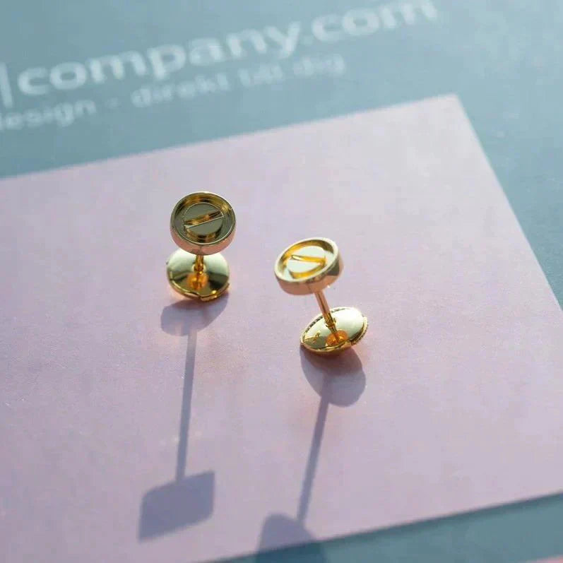 [Lucas Jewelry]LOVE EARRINGS GOLD 10MM