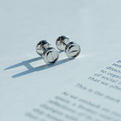 [Lucas Jewelry]LOVE EARRINGS SILVER 10MM