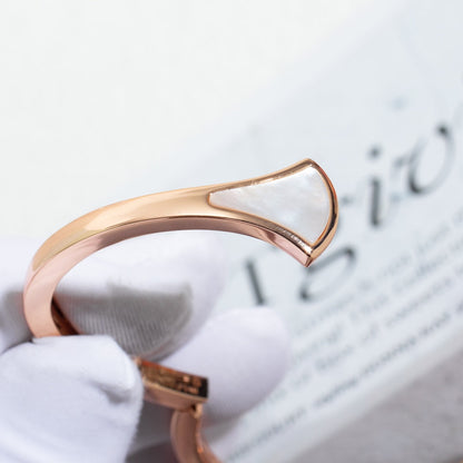 [Lucas Jewelry]DREAM BRACELET OPEN PINK GOLD MOP