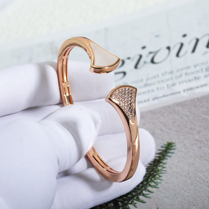 [Lucas Jewelry]DREAM BRACELET OPEN PINK GOLD MOP DIAMOND