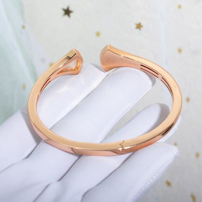 [Lucas Jewelry]DREAM BRACELET OPEN PINK GOLD MOP DIAMOND