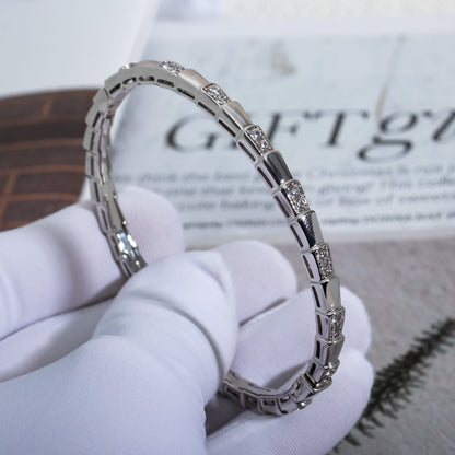 [Lucas Jewelry]SERPENTI BRACELET SILVER DIAMOND