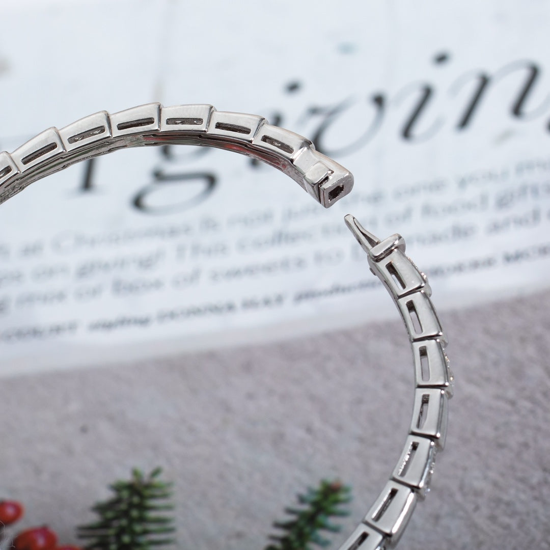 [Lucas Jewelry]SERPENTI BRACELET SILVER DIAMOND