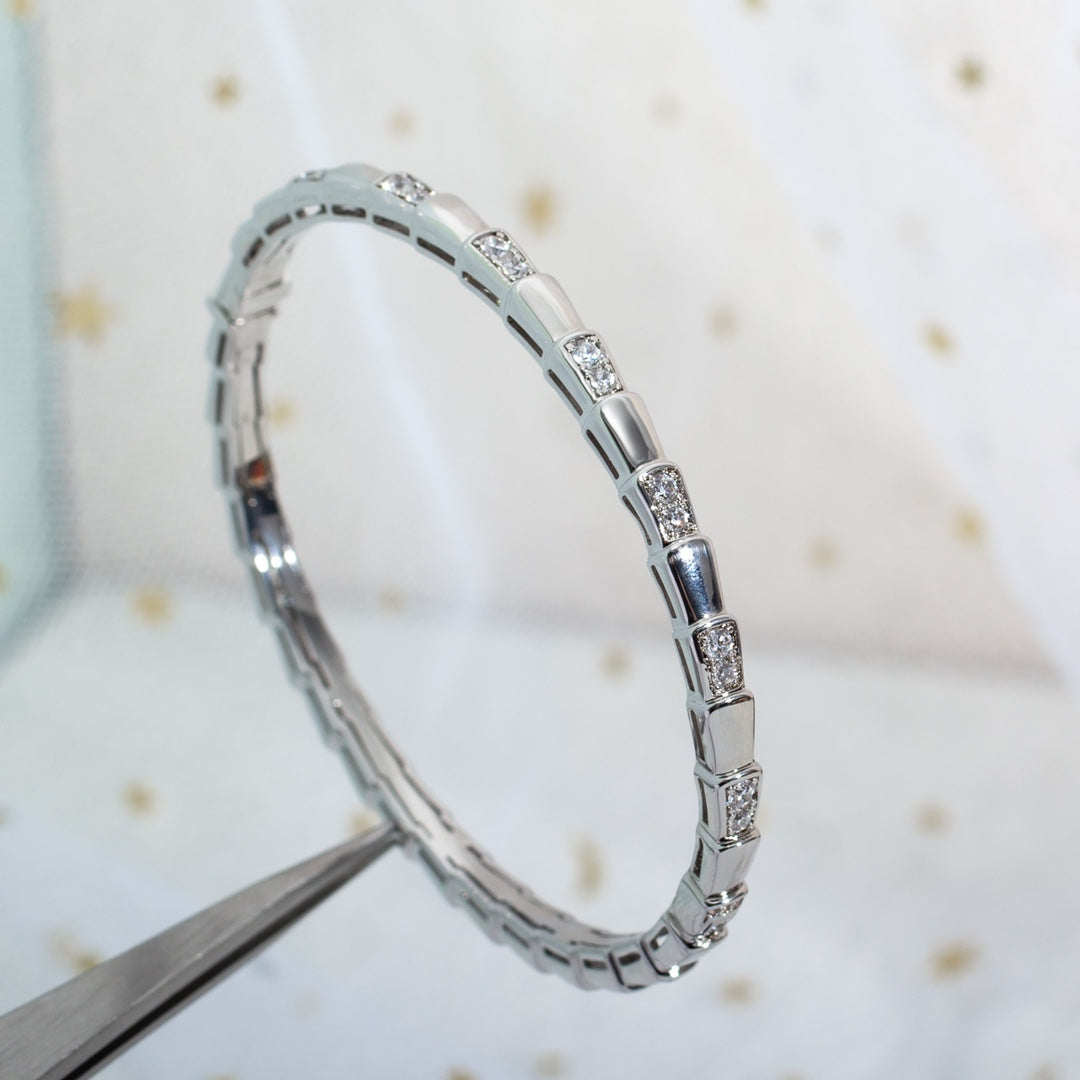 [Lucas Jewelry]SERPENTI BRACELET SILVER DIAMOND