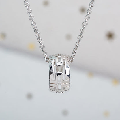 [Lucas Jewelry]PARENTESI NECKLACE SILVER