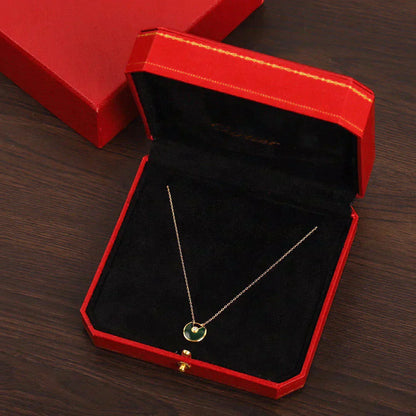 [Lucas Jewelry]AMULETTE GOLD MALACHITE NECKLACE