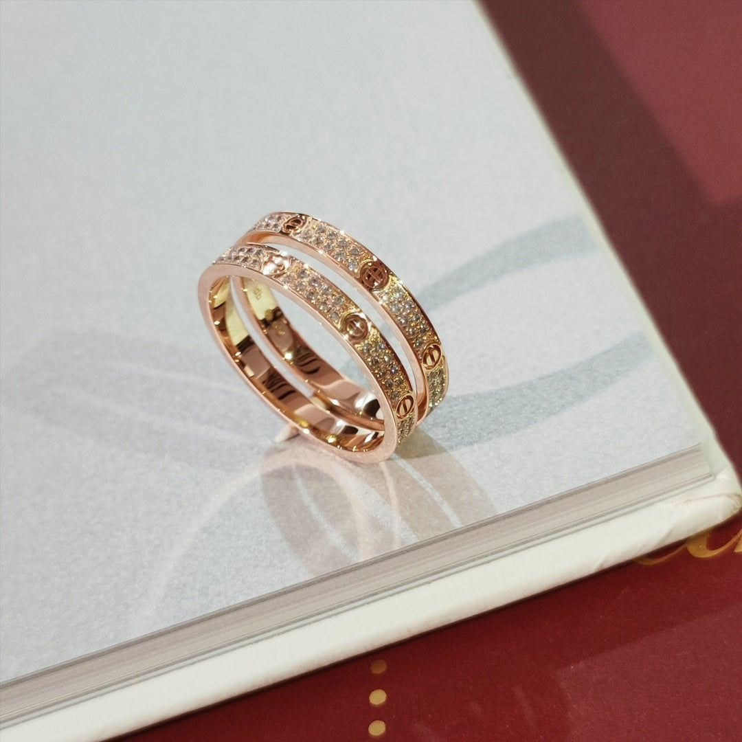 [Lucas Jewelry]LOVE RING 2.65MM DIAMOND