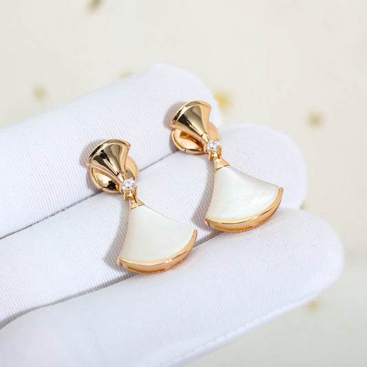 [Lucas Jewelry]DREAM MOP PINK GOLD EARRINGS