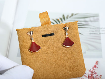 [Lucas Jewelry]DREAM Carnelian PINK GOLD EARRINGS