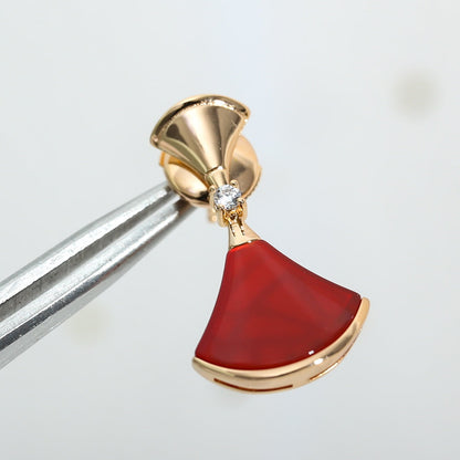 [Lucas Jewelry]DREAM Carnelian PINK GOLD EARRINGS