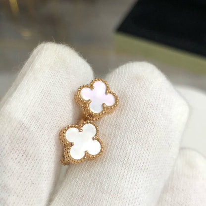 [Lucas Jewelry]CLOVER MINI GOLD EARRINGS