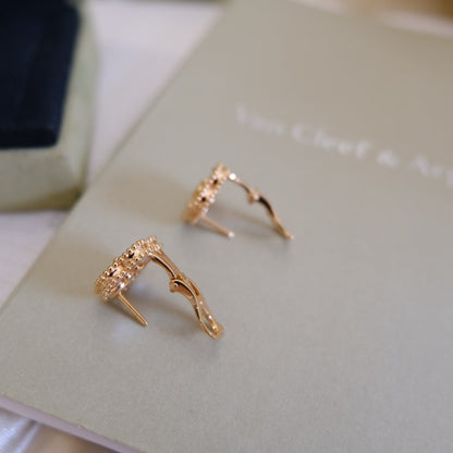 [Lucas Jewelry]LUCKY PINK GOLD WHITE MOP EARRINGS