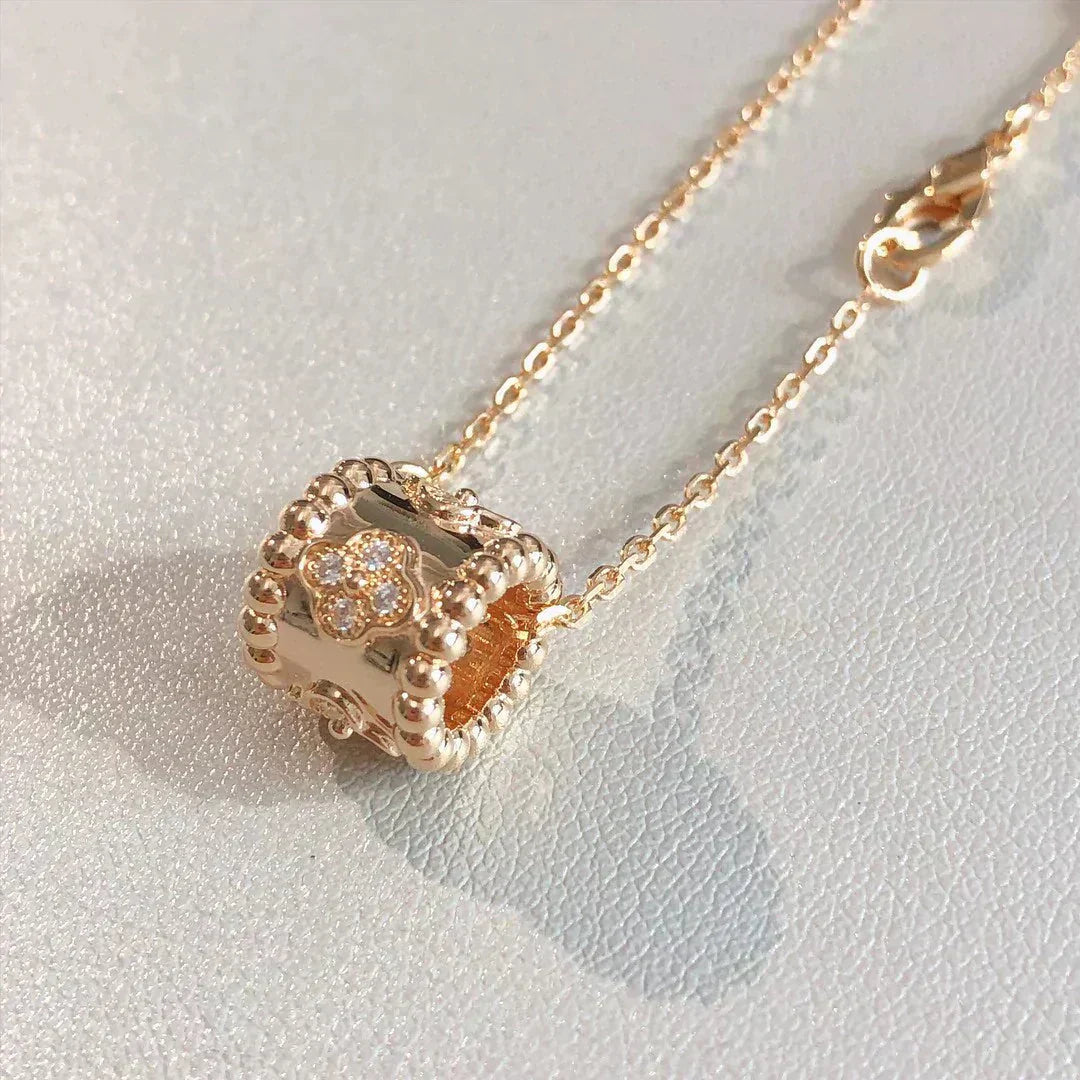 [Lucas Jewelry]PERLEE PEDANT NECKLACE GOLD / ROSE GOLD