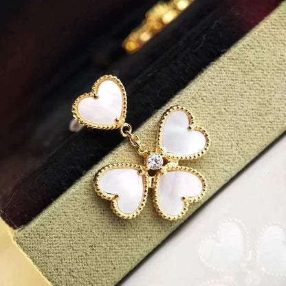 [Lucas Jewelry]CLOVER SWEET WHITE MOP EARRINGS