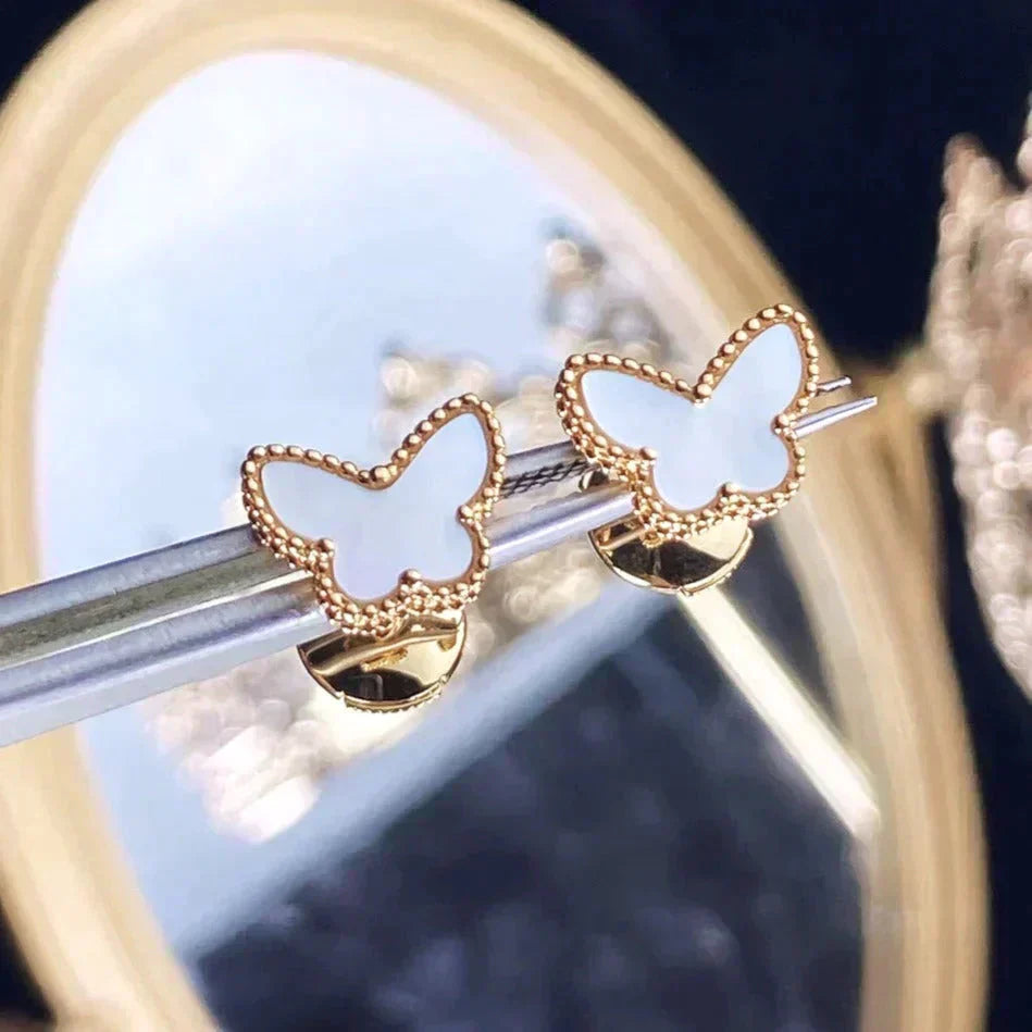 [Lucas Jewelry]SWEET BUTTERFLY MOP EARSTUDS