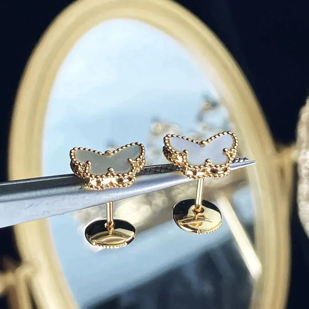 [Lucas Jewelry]SWEET BUTTERFLY MOP EARSTUDS