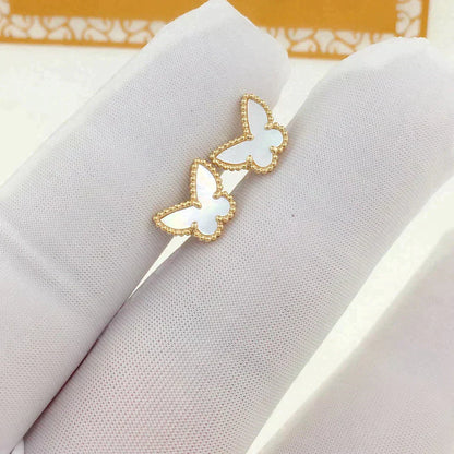 [Lucas Jewelry]SWEET BUTTERFLY MOP EARSTUDS