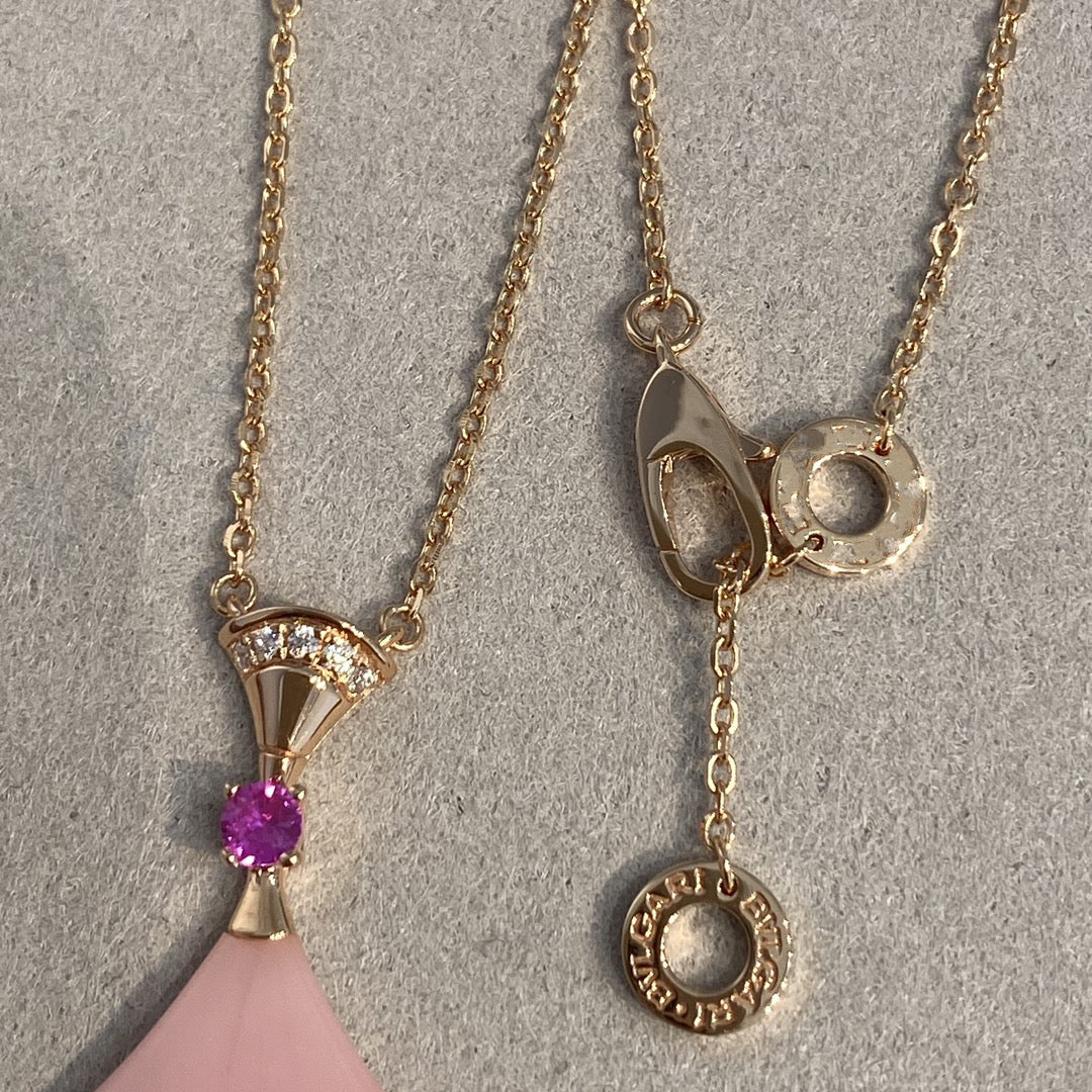 [Lucas Jewelry]DREAM NECKLACE PINK OPAL