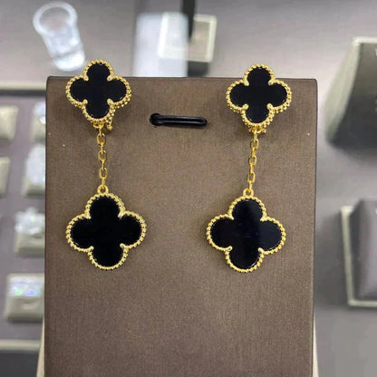 [Lucas Jewelry]CLOVER 2 MOTIFS  EARRINGS (MULTIPLE CHOICESC