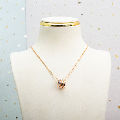 [Lucas Jewelry]SERPENTI PINK GOLD NECKLACE DIAMOND