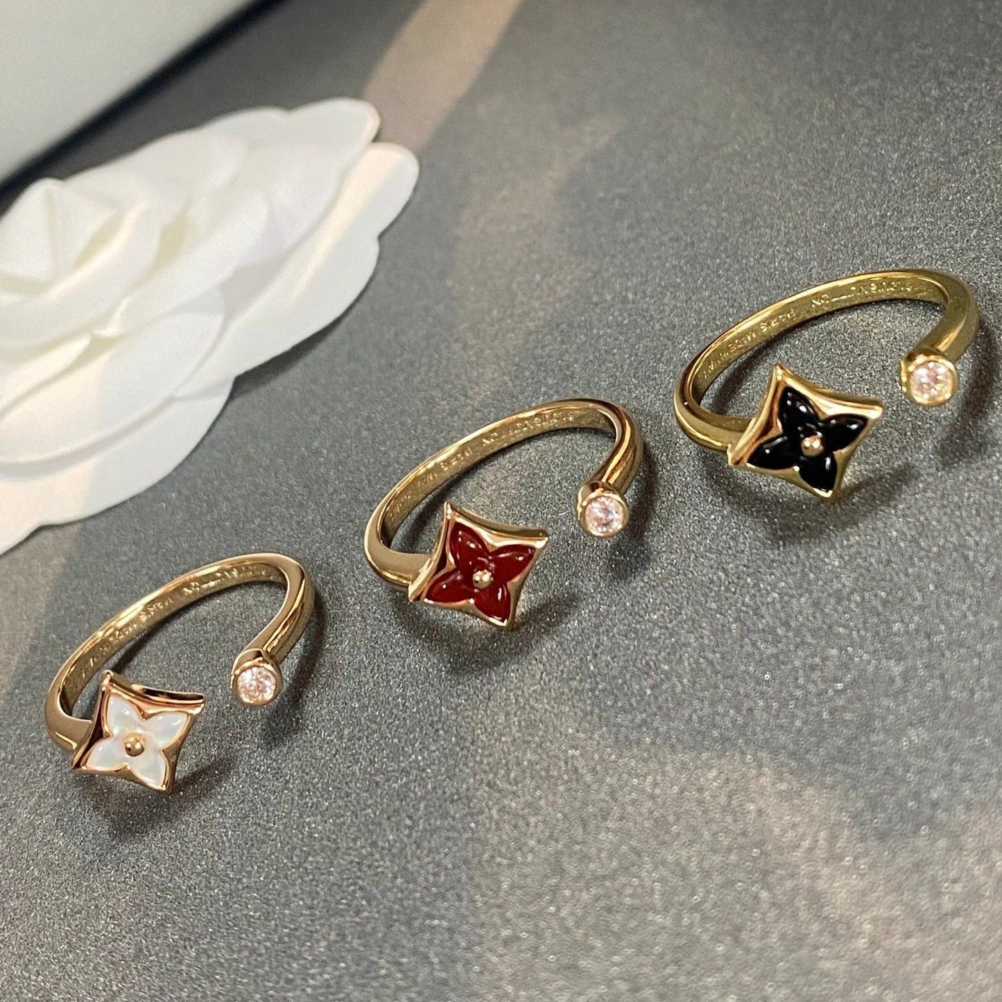 [Lucas Jewelry]STAR 1 DIAMOND OPEN RING