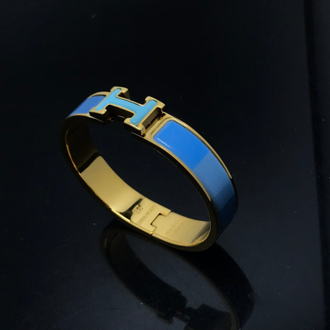 [Lucas Jewelry]H BRACELET BLUE RAINBOW CERAMIC