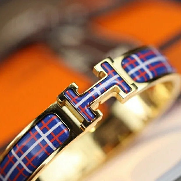 [Lucas Jewelry]H TARTAN BRACELET 12MM