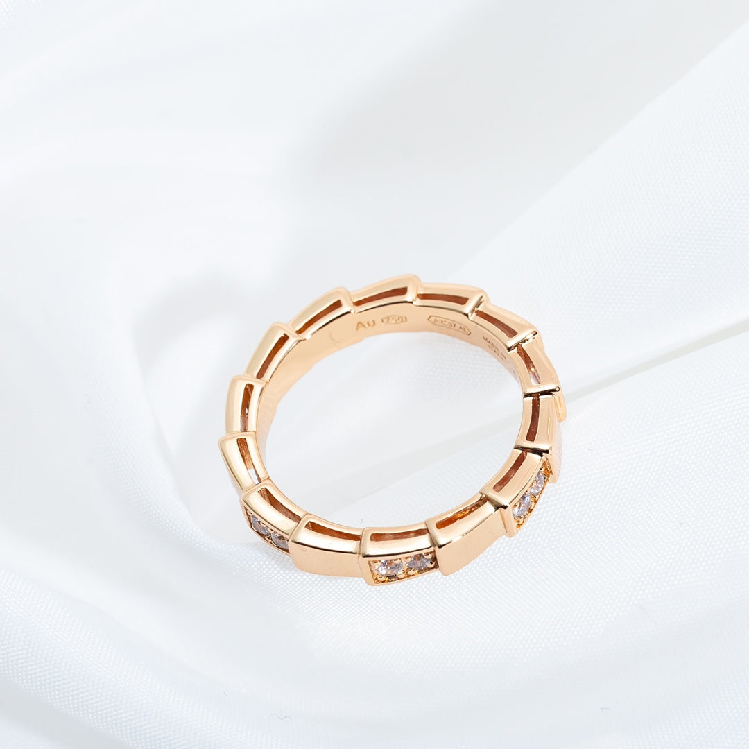 [Lucas Jewelry]SERPENTI RING PINK GOLD  3MM