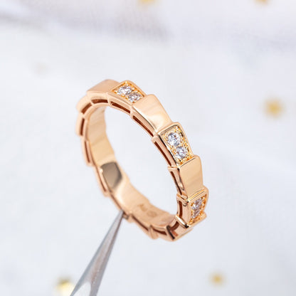 [Lucas Jewelry]SERPENTI RING PINK GOLD  3MM