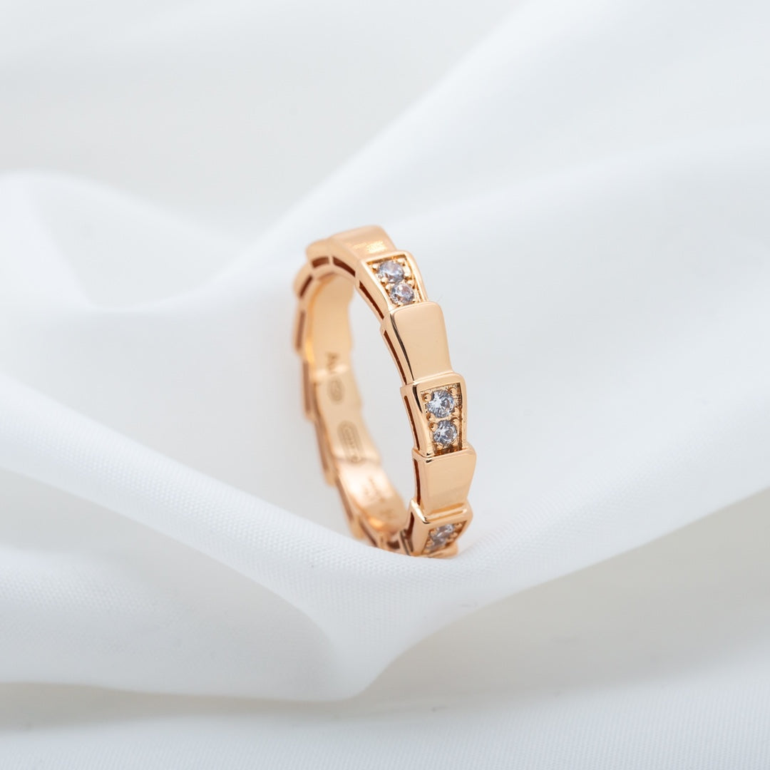 [Lucas Jewelry]SERPENTI RING PINK GOLD  3MM