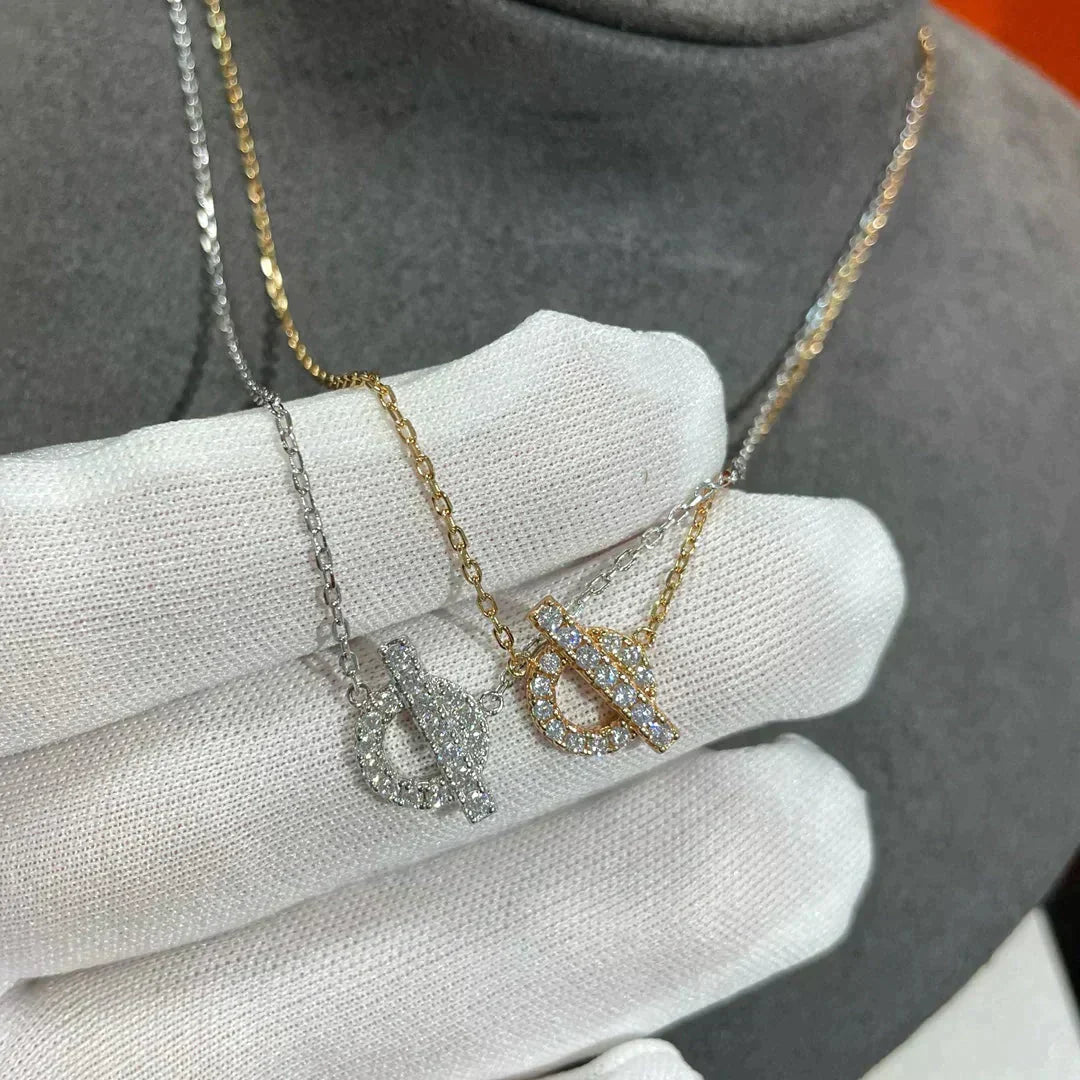 [Lucas Jewelry]ECHAPEE NECKLACE DIAMOND