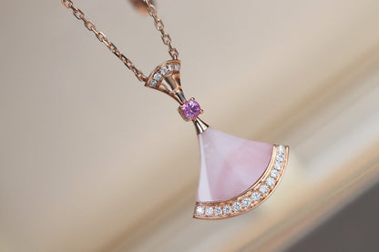 [Lucas Jewelry]DREAM NECKLACE PINK MOP DIAMOND