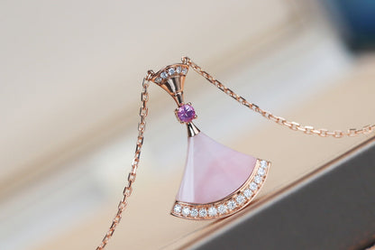 [Lucas Jewelry]DREAM NECKLACE PINK MOP DIAMOND