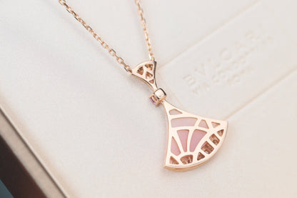 [Lucas Jewelry]DREAM NECKLACE PINK MOP DIAMOND