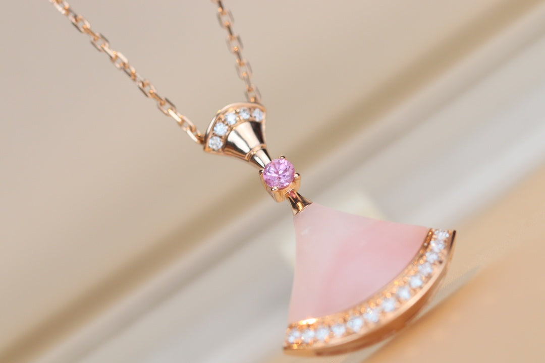 [Lucas Jewelry]DREAM NECKLACE PINK MOP DIAMOND