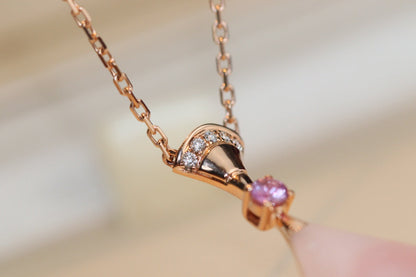 [Lucas Jewelry]DREAM NECKLACE PINK MOP DIAMOND