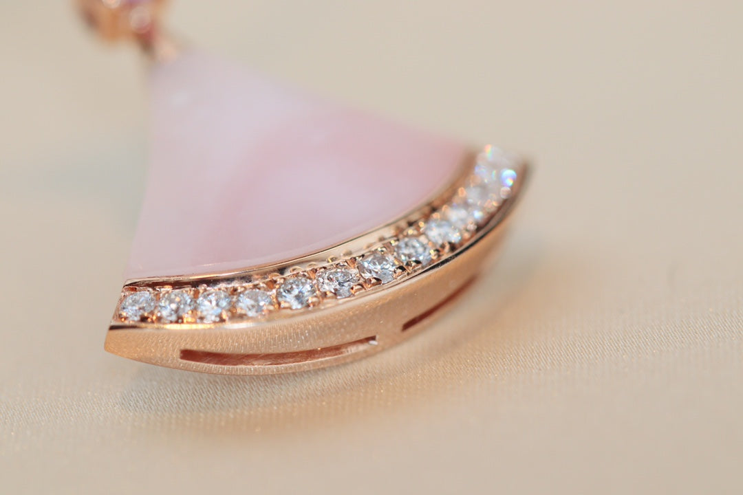 [Lucas Jewelry]DREAM NECKLACE PINK MOP DIAMOND