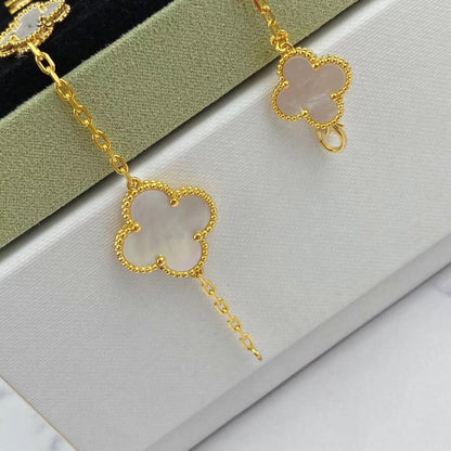 [Lucas Jewelry]MAGIC CLOVER MOP GOLD BRACELET 5 MOTIFS