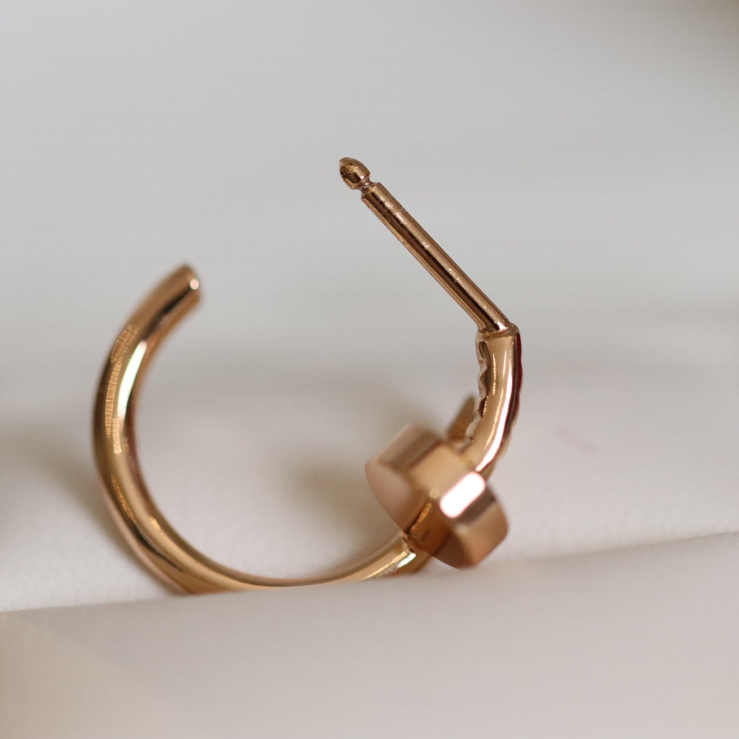 [Lucas Jewelry]JUSTE EARRINGS PINK GOLD